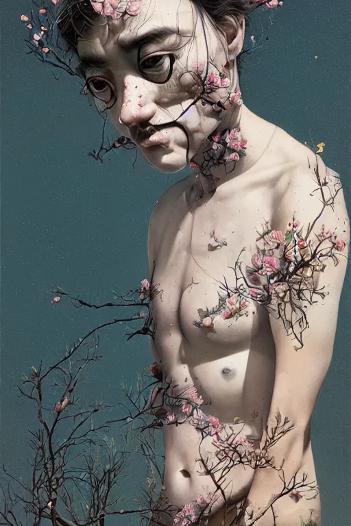 Prompt: hyperrealistic deep portrait of a character in a scenic environment by hsiao - ron cheng, dan hillier, fintan magee