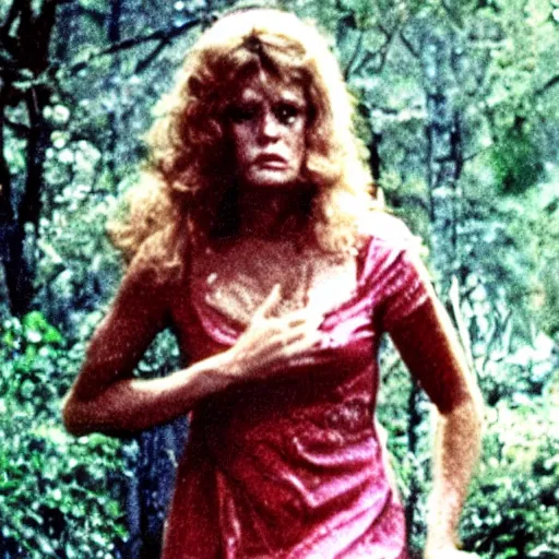 Prompt: movie still of carrie in blood (1976) movie