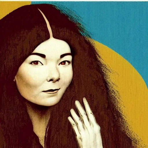 Prompt: bjork painted by leonardo da vinci