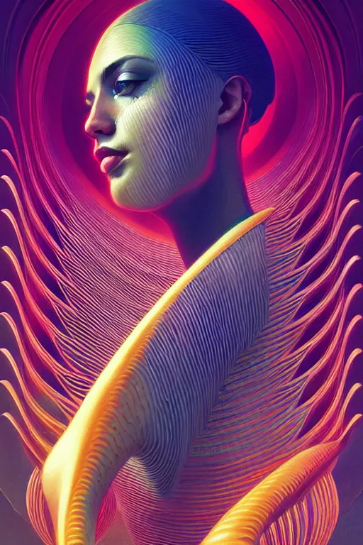 Prompt: Energetic jazz trombonist portrait, art deco, fantasy, intricate art deco leaf designs, elegant, highly detailed fractals, sharp focus, art by Artgerm and beeple and Greg Rutkowski and WLOP