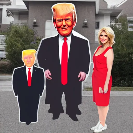 Image similar to Donald Trump unprofessional cardboard cutout