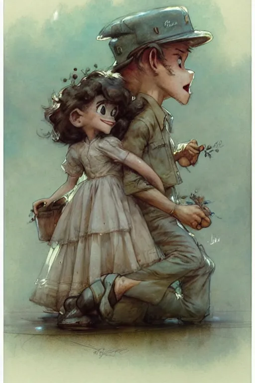 Image similar to (((((1950s drivein . muted colors.))))) by Jean-Baptiste Monge !!!!!!!!!!!!!!!!!!!!!!!!!!!