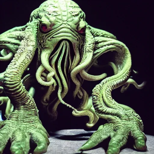 Prompt: uhd candid photo of cthulhu, with accurate features, uhd, studio lighting, correct face, photo by annie leibovitz