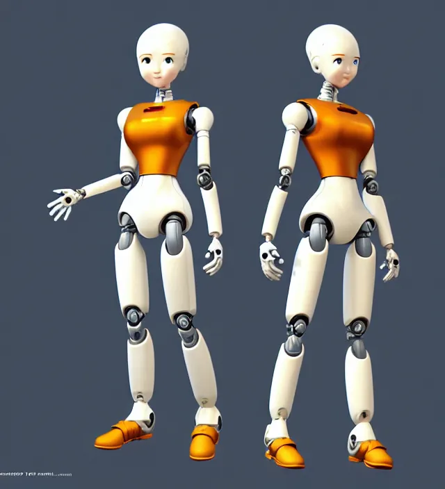 Image similar to the female robot protagonist, animation character design by akira toriyama, action - adventure, sharp detail, artstation trending, conceptart. com