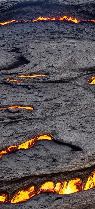 Image similar to layers of the earth's crust, heaven at the top, hell at the bottom, layer of lava, cut - away view