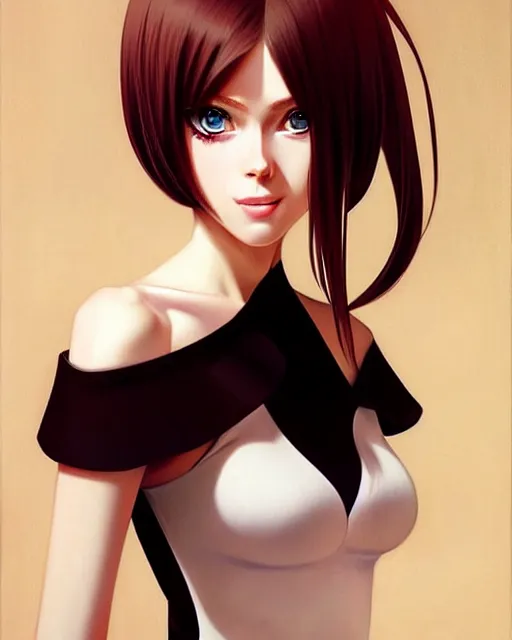 Image similar to portrait of coco rocha as anime girl cute - fine - face, akira, pretty face, realistic shaded perfect face, fine details. anime. realistic shaded lighting by ilya kuvshinov giuseppe dangelico pino and michael garmash and rob rey