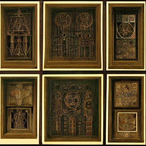 Prompt: sketches of the lament configuration by leonardo davinci