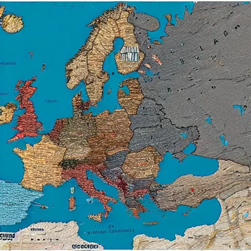 Image similar to europe map with names