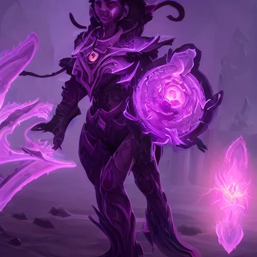 Image similar to arcane style void creature, violet spike smoke, bright art masterpiece artstation. 8k, sharp high quality artwork in style of Jose Daniel Cabrera Pena and Greg Rutkowski, concept art by Tooth Wu, blizzard warcraft artwork, hearthstone card game artwork, violet flower, violet flower, violet flower, portal