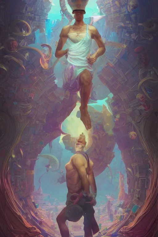 Prompt: Mario, nintendo, disco elysium, highly detailed, digital painting, artstation, concept art, smooth, sharp focus, illustration, art by artgerm and greg rutkowski and alphonse mucha and Wayne Barlowe and Zdislav Beksinski and Francis Bacon