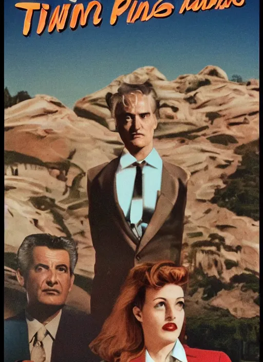 Image similar to Twin Peaks retro Italian movie poster