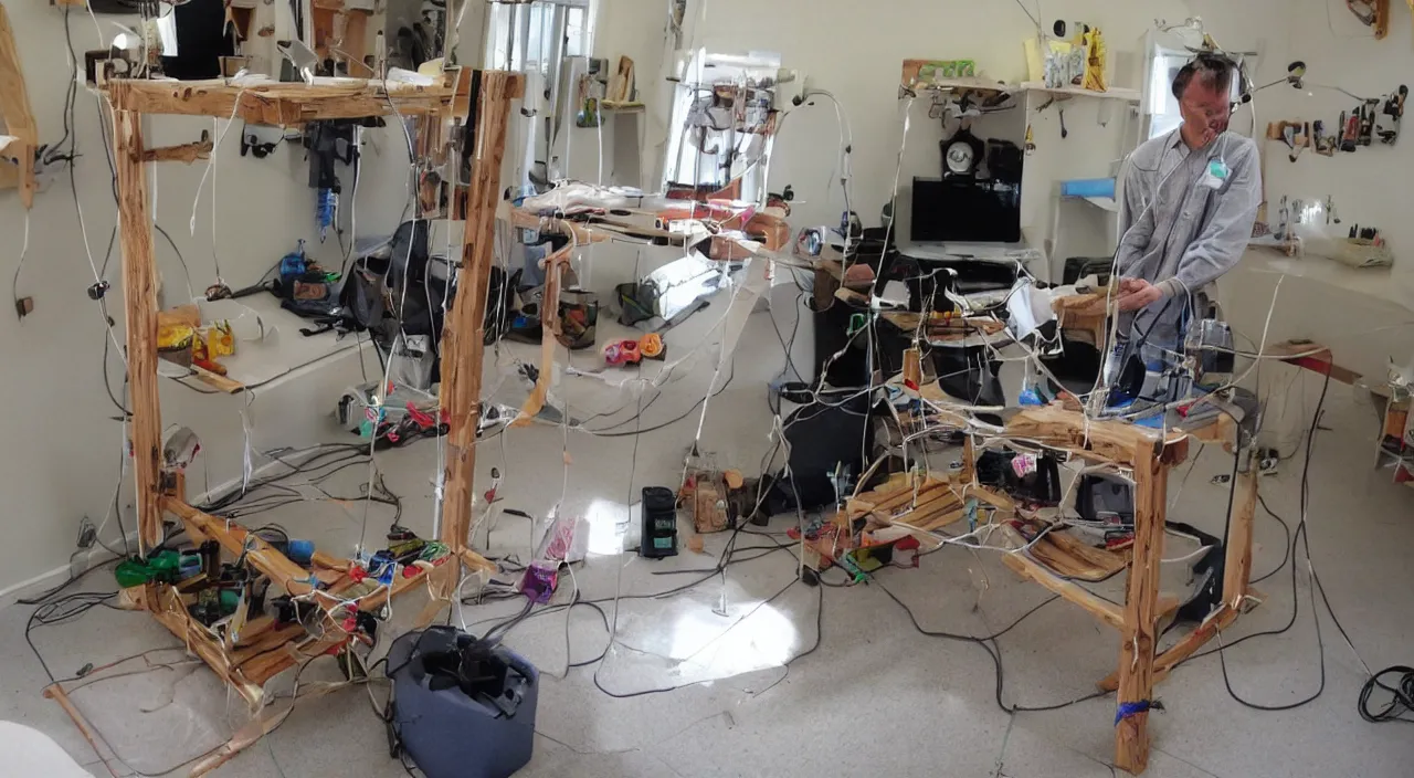 Image similar to homemade diy free energy device contraption