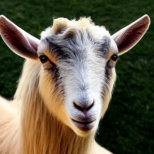 Image similar to a goat that looks like taylor swift