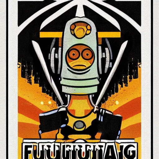 Image similar to highly detailed award winning digital art futurama propaganda poster