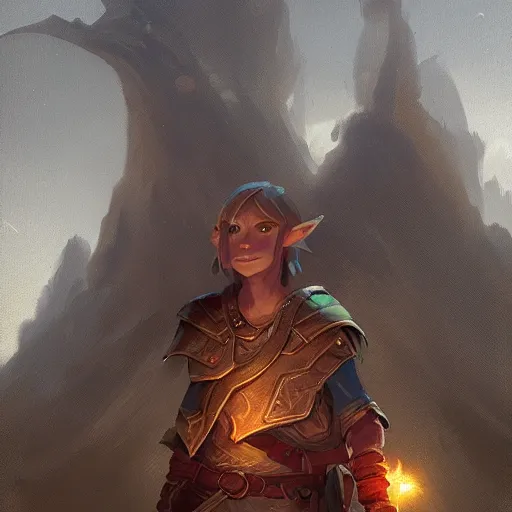 Prompt: Link, Illustration, By Greg Rutkowski