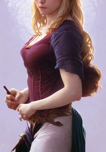 Image similar to kristen bell buffy the vampire slayer, intricate, elegant, highly detailed, digital painting, artstation, concept art, smooth, sharp focus, illustration, art by artgerm and greg rutkowski and alphonse mucha and william - adolphe bouguereau