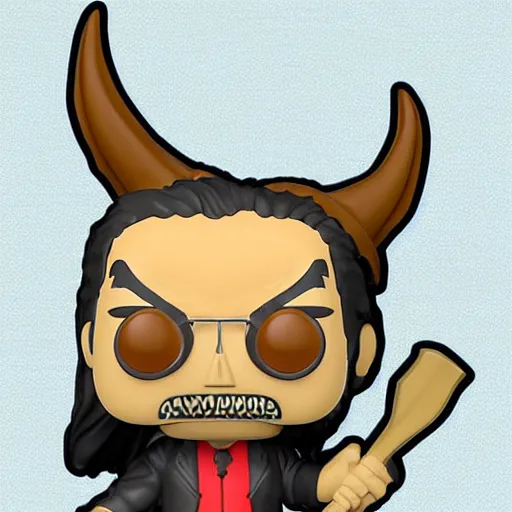 Prompt: Anthropomorphic PitchFork Funko Pop