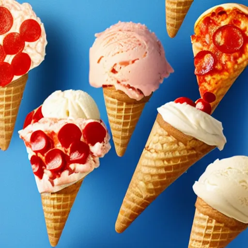 Image similar to pizza-flavored ice cream