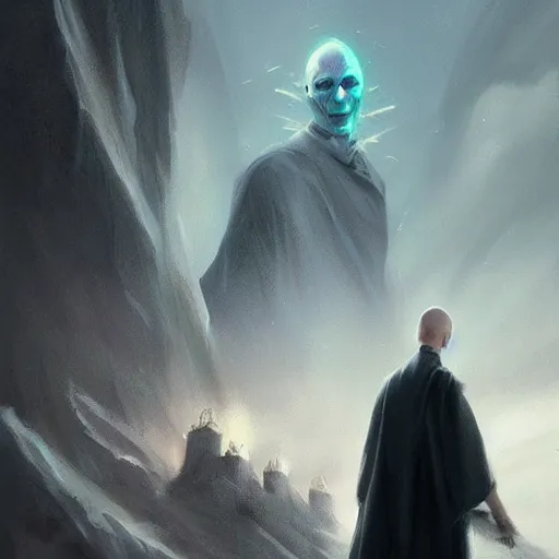 Image similar to Voldemort,Greg rutkowski, Trending artstation, cinematográfica, digital Art