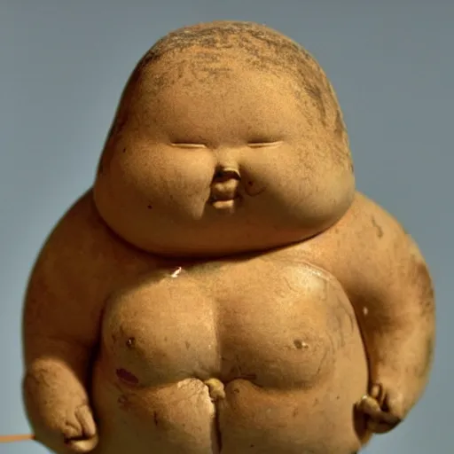 Image similar to highly detailed photograph of the venus of willendorf figurine.