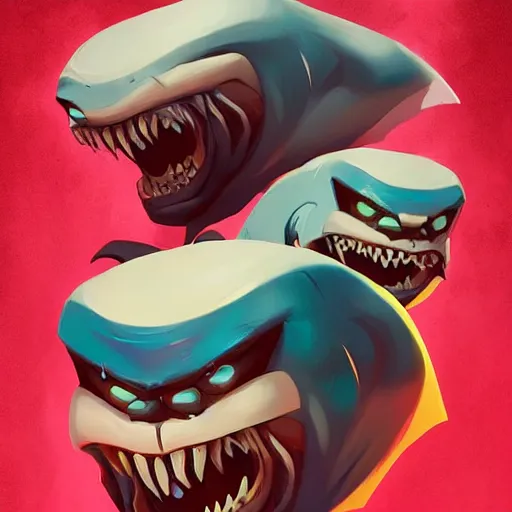 Image similar to face icon stylized minimalist street sharks, loftis, cory behance hd by jesper ejsing, by rhads, makoto shinkai and lois van baarle, ilya kuvshinov, rossdraws global illumination