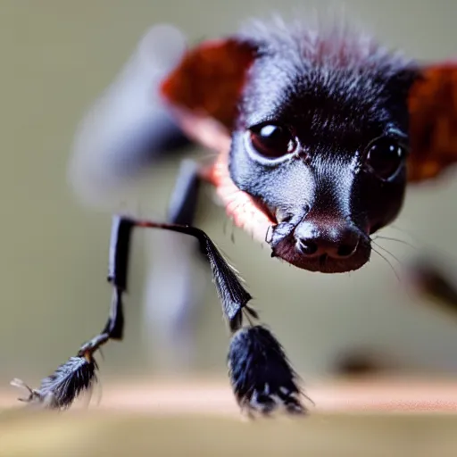 Image similar to photo of a hybrid between an ant and a puppy