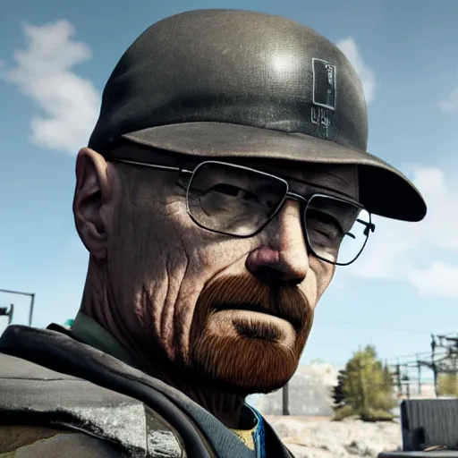 Prompt: walter white as a rainbow six siege operator, 4 k, highly detailed