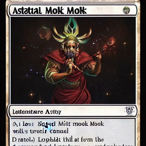 Image similar to astral monk