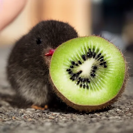 Image similar to a kiwi eating a kiwi