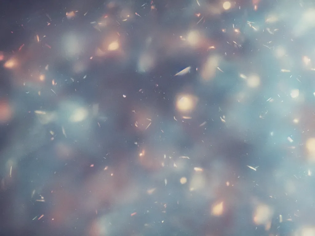 Image similar to we’re all made up stars, detailed, photorealism, autumn rays of light, diffuse light, smoky background, fluid coloured smoke,octane render