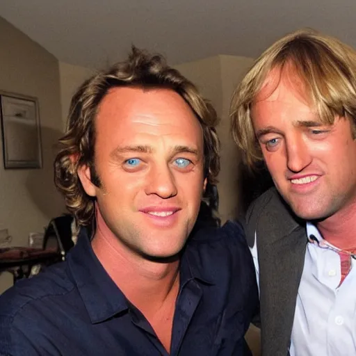 Image similar to owen wilson hanging out with vince vaughn