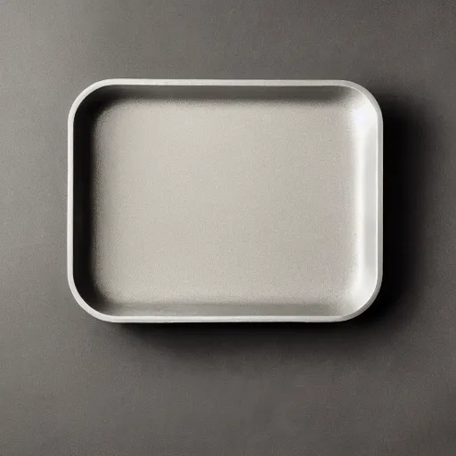Image similar to minimal iron cast pan inspired by Marcel Breuer