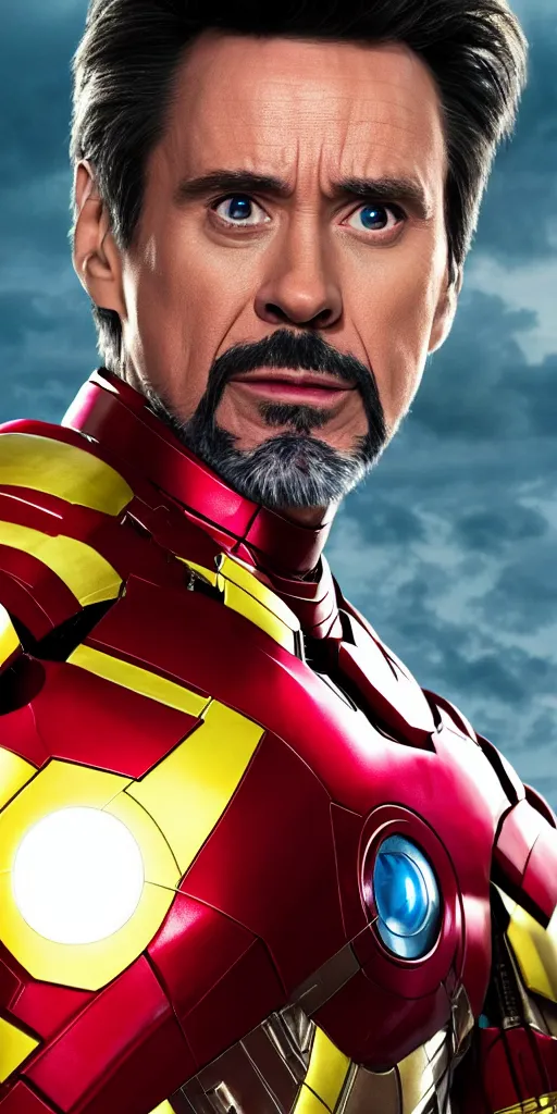 Image similar to jim carrey as iron man, marvel cinematic universe, making out, photo, 8 k resolution, extremely detailed, beautiful, establishing shot, artistic, hyperrealistic, beautiful face, octane render