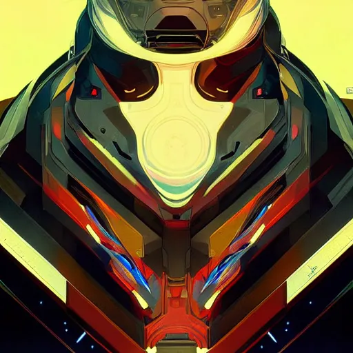 Prompt: symmetry! abstract futuristic robotic, apex legends, epic lighting, illustration black outlining, ultra detailed, art by artgerm and greg rutkowski and alphonse mucha