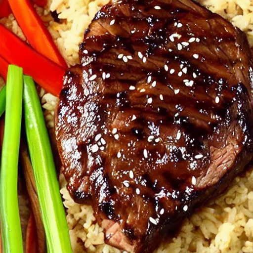 Image similar to teriyaki steak