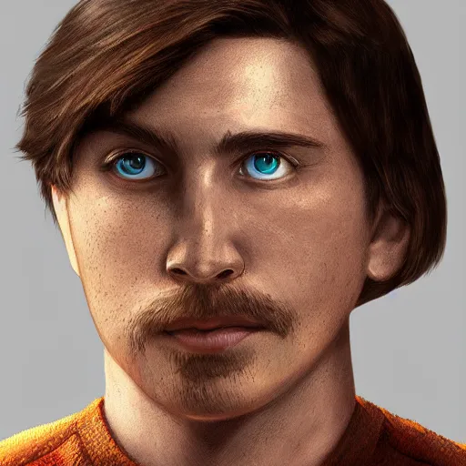 Prompt: Steve from Minecraft, Realistic Concept art, Detailed, Digital art