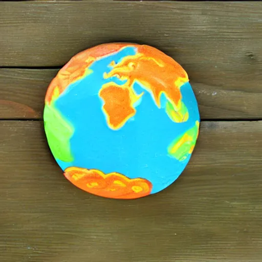 Image similar to the earth made out of candy