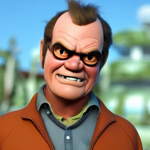 Prompt: jack nicholson as a pixar disney character from up ( 2 0 0 9 ), unreal engine, octane render, 3 d render, photorealistic