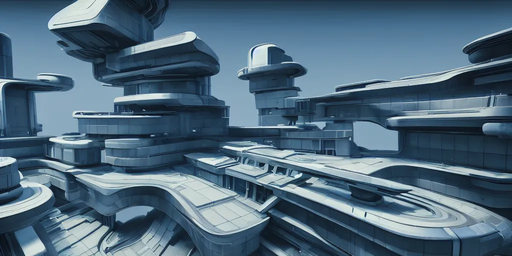 Image similar to impractical futuristic architecture unreal engine 5