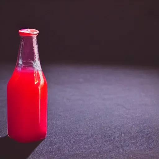 Prompt: a studio photo of a red health potion, dramatic lighting