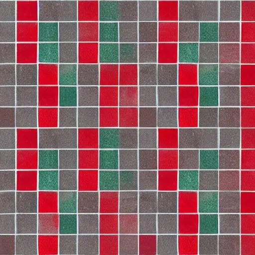 Image similar to albedo texture of corporate grey flecked vinyl tiles with random red, green and blue tiles interspersed, flat lighting, constrast, top - down photo, perfectly tileable