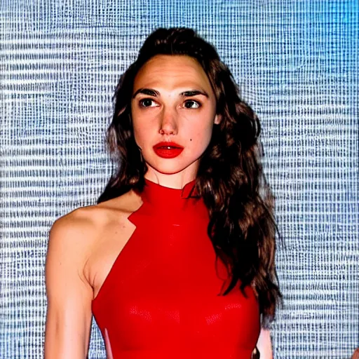 Prompt: anaglyph image of Gal Gadot