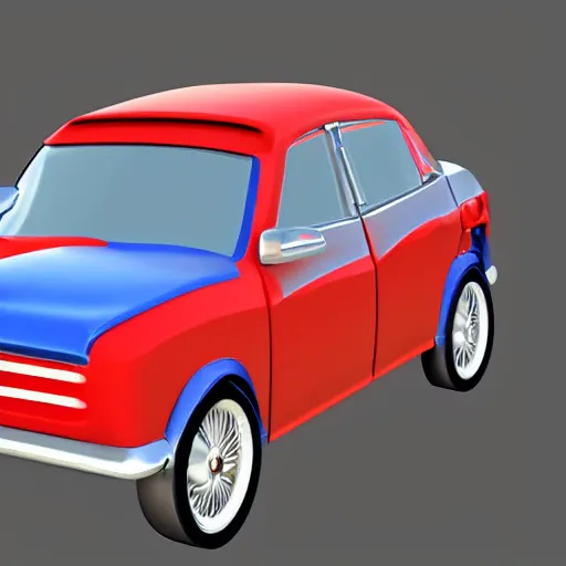 Image similar to happy cgi blender 3d car