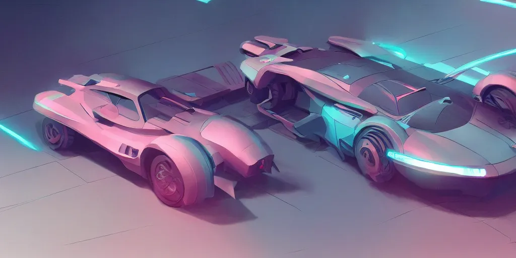 Image similar to Hard Surface Shape Form Exploration, Detailed, artstation, 8k, sci-fi, pastel colors, props, panel, concept, simon stalenhag,syd mead, ferrari, bladerunner