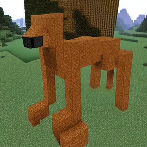 Prompt: a minecraft kangaroo