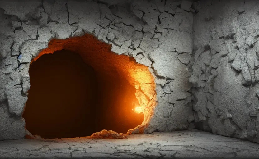 Image similar to a hole in the wall leads to an alternate dimension. painting, fantasy, soft lighting, 8 k, sharp focus, global illumination, paid artwork, portfolio, detailed and intricate environment