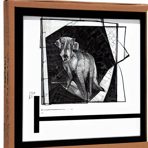 Prompt: large small giant building web dingo chinon toy vinyl record , by Amedeo Modigiliani and Albrecht Durer and Greg Rutkowski , An ink drawing , smooth , cubist