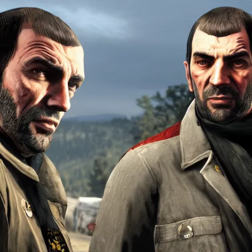 Image similar to Niko Bellic in Red Dead Redemption 2