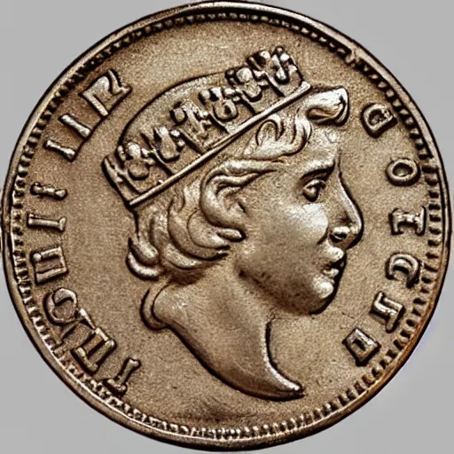 Image similar to single coin, ui, 2 d, mark of a crown in the centre