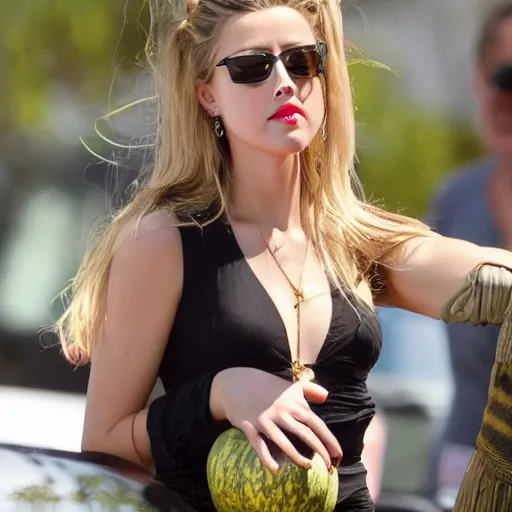 Image similar to groud amber heard as a gourd as a gourd